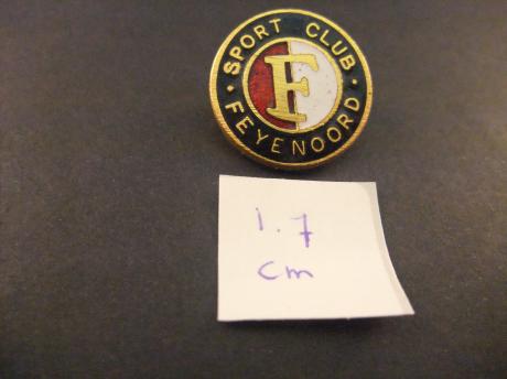 Sportclub Feyenoord Rotterdam logo goudkleurige letters 1.7 cm